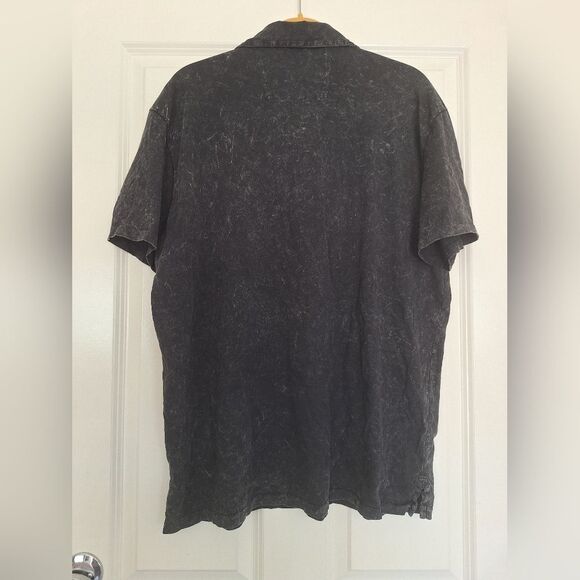 JOHN VARVATOS Black Cotton Polo  Size XXL - Picture 3 of 7